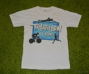 tričko triko TRIATHLON  biele - 1