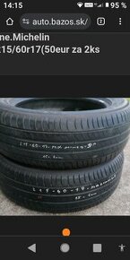 2ks letné pne.Michelin primacy HP/215/60r17