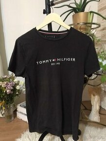 Čierne Tričko Tommy Hilfiger