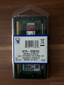 Predam pamat Kingston DDR3 2GB KTH-X3B/2G