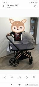 Cybex Priam 3 kombinácia, podvozok Rose Gold - 1