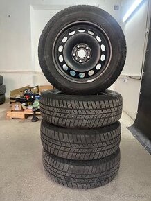 Disky R16 5x100 6,5xJ16 ET46 obuté zima pneu 205/60R16