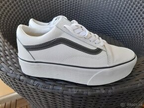 Kožené boty VANS, velikost 39 , 1x obuté - NOVÉ