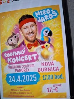 Rodinny koncert Miro Jaroš Nová Dubnica