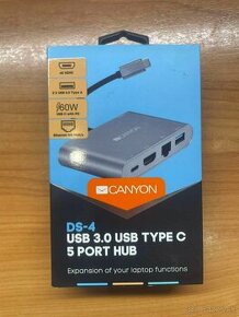 CANYON DS-4 Multiport Docking Station -  5 Portov cez USB-C