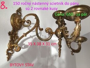 Lustre a lampy starožitné 100 - 150 ročné