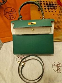 Nová luxusná kabelka HERMES KELLY 28 GREEN - 1