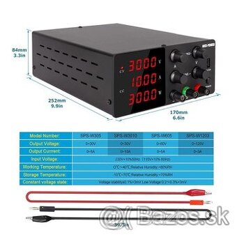 Laboratorny / stabilizovany zdroj NICE-POWER 30V 10A