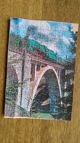 Puzzle - vláčik Tomáš, tučniaky, viadukt