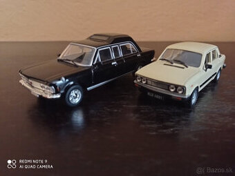 2x Legendarne auta čssr Fiat 130 a Fiat 132p 1:43 , 1/43