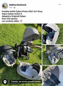 Cybex Priam 2021 3v1 Grey