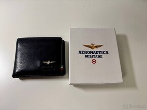 Malá kožená peňaženka Aeronautica Militare