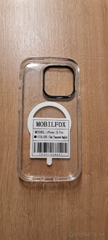 Kryt mobilfox full shock s magsafe priesvitný iphone 15 pro