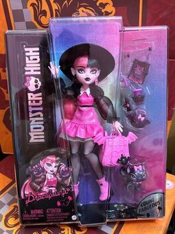 Bábika Monster High Fashion Draculaura & Pet Count