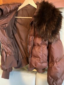 Luxusná dámska zimná bunda s pravou kožušinou