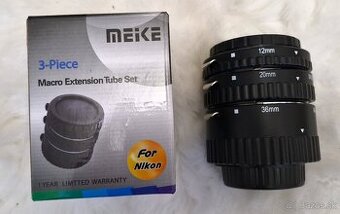 Makro krúžky Meike pre Nikon zrkadlovky