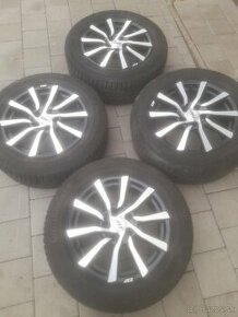 Predam alu 5x112-17 s pneu zimne 235/55-17 tiguan,q3atd - 1