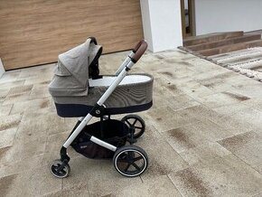 Cybex Balios S LUX Almond Beige vanička+športová časť