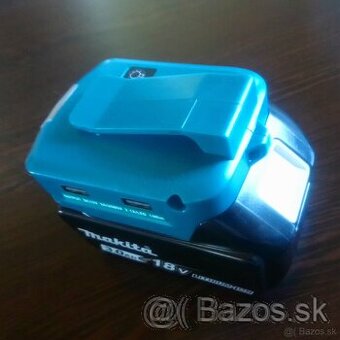 Adaptér pro Aku Makita 18V, s nabíjením 2xUSB a LED