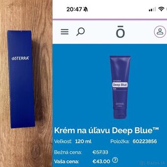 dōTERRA Deep Blue krém 120ml - 1