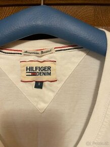 Tommy Hilfiger pánske biele tričko S - 1