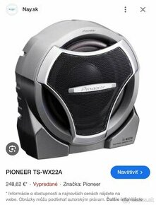 Predam subwofer Pioneer TS-WX22A