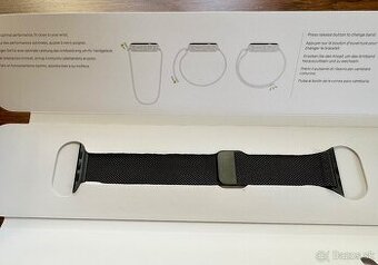 Space Black Milanese Loop remienok 38/40/41mm