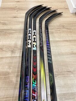 ✅ CELÉ HOKEJKY ĽAVÉ - BAUER SYNC + HYPER 2 + CCM FT5 PRO ✅