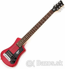 Traveler Höfner Shorty Red s DiMarzio snímačom