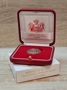 Monako minca 2€ proof 2024 - nepoškodený obal