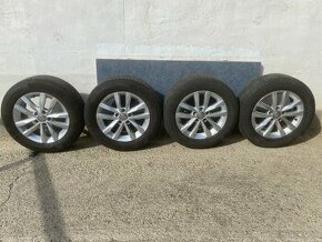 Predám originál disky Volkswagen 5x112 r16 + gumy 205/60 r16 - 1