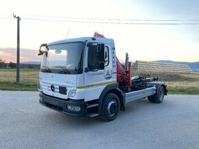 MERCEDES ATEGO 1218 - HÁKOVÝ NOSIČ KONT. + HYDR. RUKA - 1