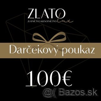 predám darčekové poukážky do zlatníctva zlatolux