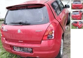 Suzuki Swift 1.5 2008 predám PIATE DVERE, MOTOR M15A, ZADNÝ