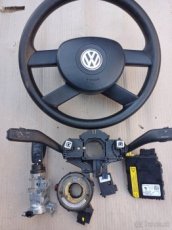 Volant, páčky, zámok riadenia VW Touran, Golf