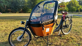 Elektrický cargo bicykel Babboe Mini pre 2 deti