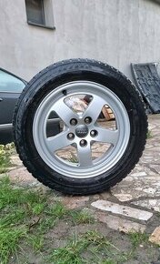 ALU disky/elektrony Audi R16 5x112 +zimné pneu