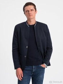 Ombre Clothing Pánsky blazer Nedor navy