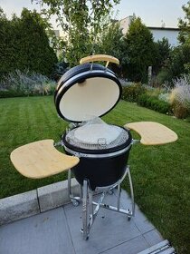 Keramický kamado egg gril 23,5" (60cm) čierny a zeleny