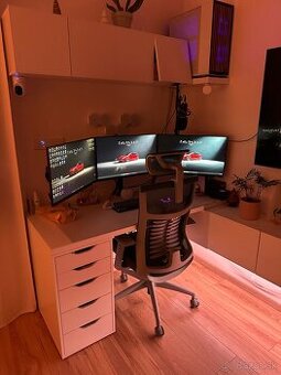 Herný setup - Ryzen 5600X, RTX 3060Ti, 3x AOC monitor