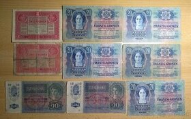 Lot 72ks bankoviek RU, ČSR, SR a ČR - 1