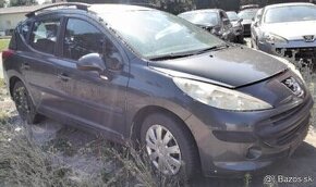 PEUGEOT 207 SW 1.4 2007 predám NÁRAZNÍK, DVERE, MOTOR 8FS