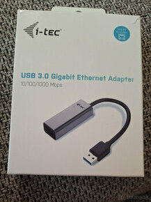 NOVÉ - i-Tec metal gigabit ethernet sieťový adaptér, USB-A 3