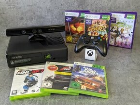 Xbox 360 Slim 250GB, Kinect, ovládač + 6 hier