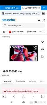 Predam LG oled tv OLED55G39LA