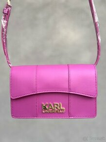 Menšia Crossbody kabelka Karl Lagerfeld - ružová - 1