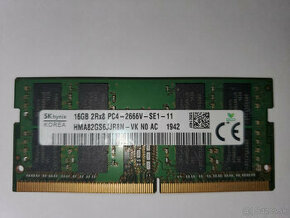 SK HYNIX 16GB 2RX8 DDR4 SO-DIMM PC4-21300 2666MHZ