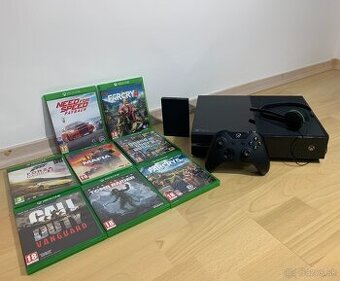 XBOX ONE + 2TB hard disk + SLÚCHADLÁ