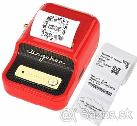 Tlačiareň štítkov Niimbot B21S Smart, červená + rolka štítko - 1
