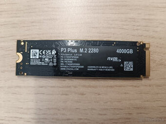 SSD Crucial P3 Plus 4TB PCIe gen4 PS5 / PC